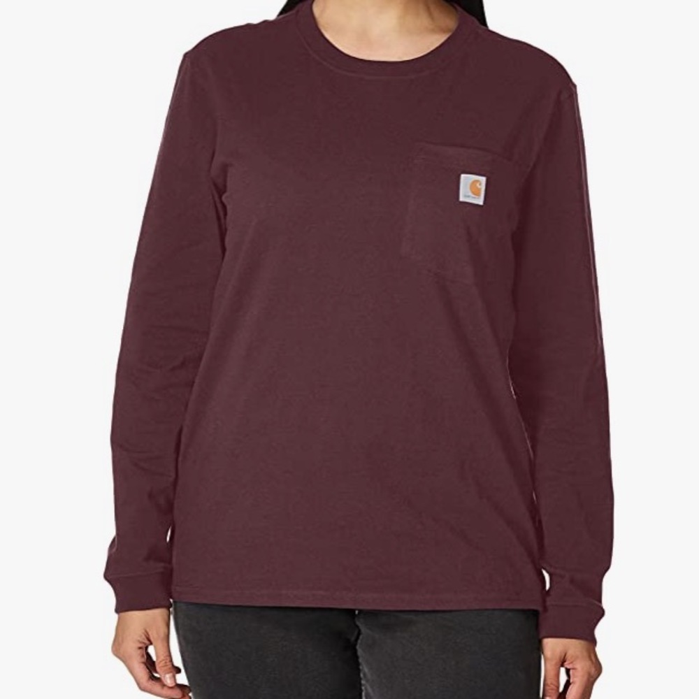 NWT Carhartt Deep Wine Women’s Long Sleeve Top